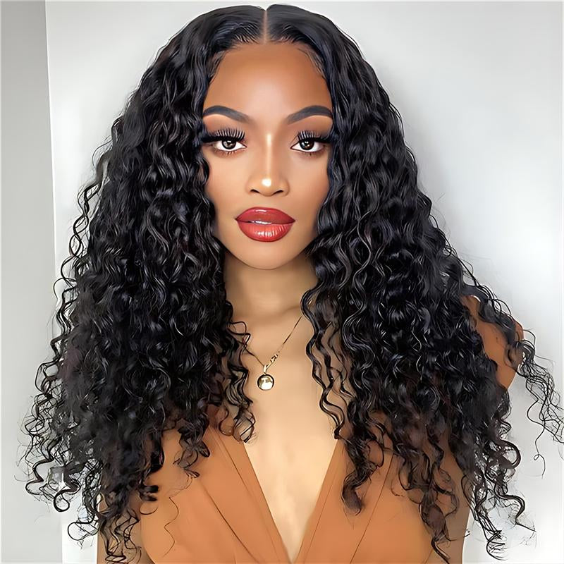 NULOOK HAIR 6X6 HD Lace Front Glueless Wig - Water Wave Human Hair, Pre-Bleached Knots, Pre-Cut Wear & Go, 200% Density Natural Hairline #Wigtok #Blackgirl #Fallfreshnessfall Deals for You
